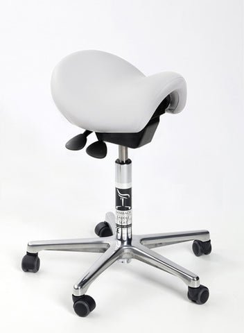 Cutdown Saddle in White